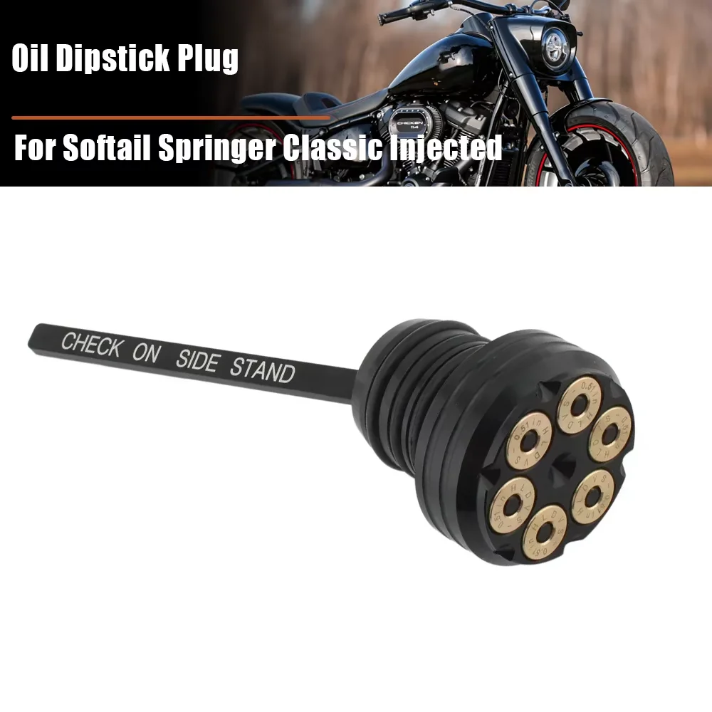 Motorcycle Engine Oil Dipstick For Harley-Davidson Softail Standard Injected FXST I FXST Softail Springer Injected FXSTS FLSTSC