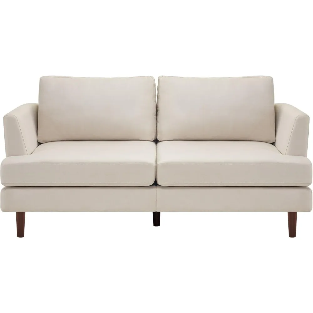 

Home Furniture Comfy Cloud Couch With Removable Upholstered Cushion Cover Modern Sofas for Living Room Sofa Bed Apartment Beige