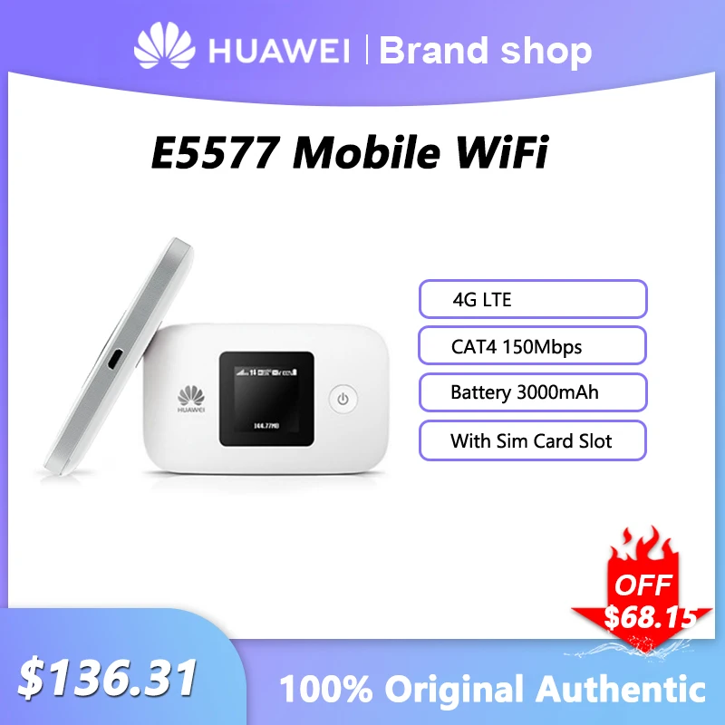 NEW Europe Version HUAWEI E5577-321 4G LTE Modem Wifi sim card modem 4g CAT4 150Mbps Mobile WiFi Hotspot Pocket Battery 3000mAh