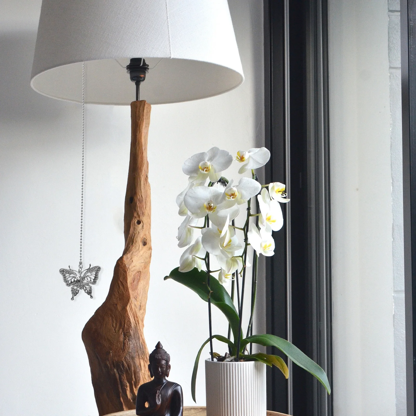 2 Buah Rantai Tarik Lampu Gantung Kipas Angin Plafon, Rantai Ekstensi Dekoratif untuk Kipas Angin Plafon, Lampu Meja, Lampu Dinding, Bentuk Kupu-kupu