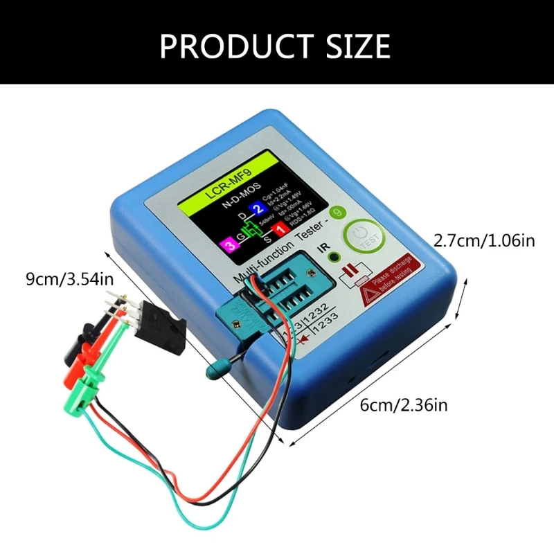 Instrumento avançado análise transistor, equipamento teste suporte transistor, abs, dropshipping