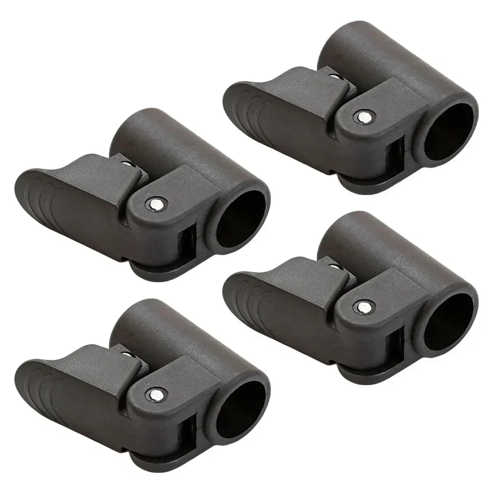 Camping Setup Camping Pole Clamp Annexe Pole Fastener Adjustable Clamp Black Color Hassle-free Installation Camping Experience