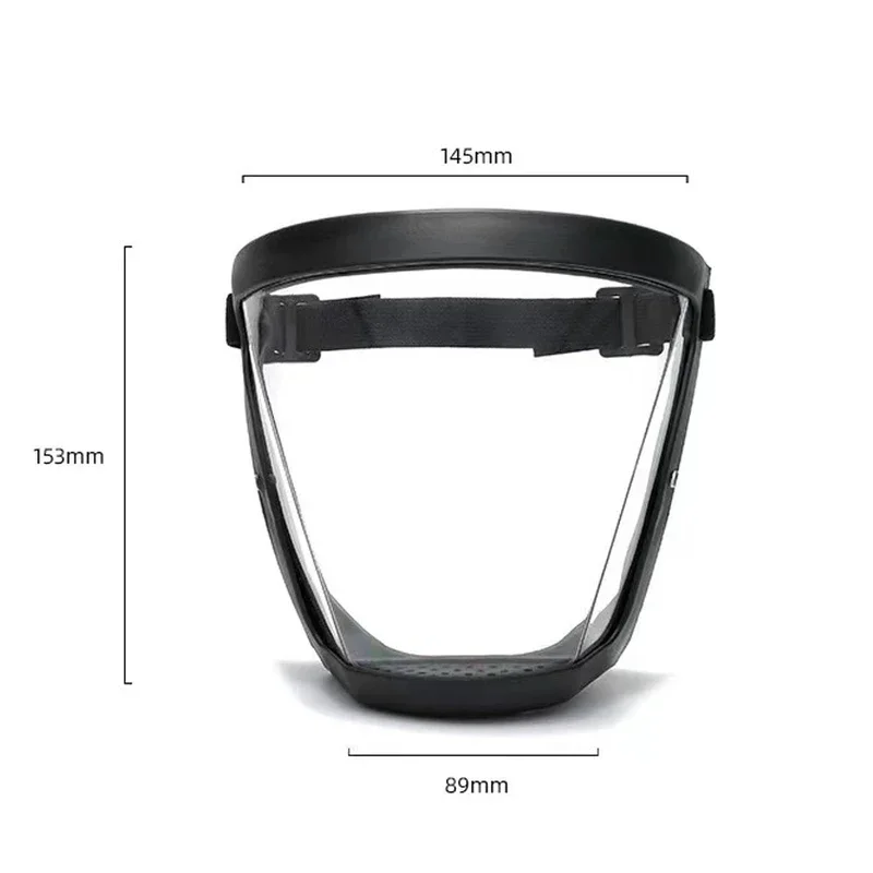 Transpelarent Full Face Shield Mask Head Protective Cover Eye Safety Glasses Kitchen Tools Screen Visitors Dust WindProof Anti-F