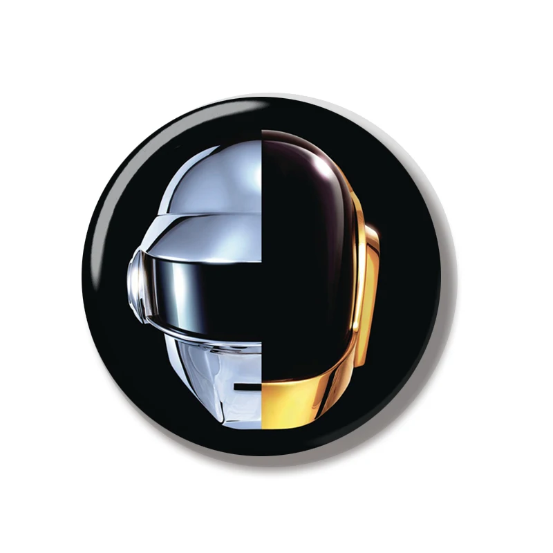 44MM Daft Punk Random Access Memories Album Cover Pin Soft Button Pin Jewelry Creative Badge Brooch Hat Bag Backpack Decoration