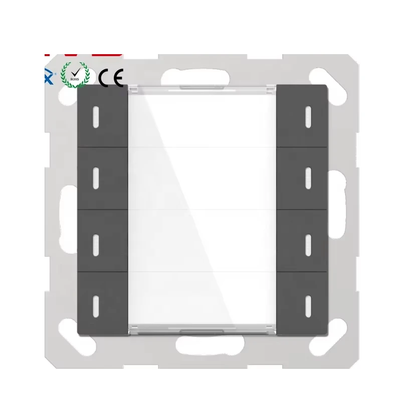2025 GVS K-bus KNX Sistema domotico intelligente Interruttore a pulsante con tastiera 1-4 pulsanti Gang 21-30 V Certificato EIB/KNX
