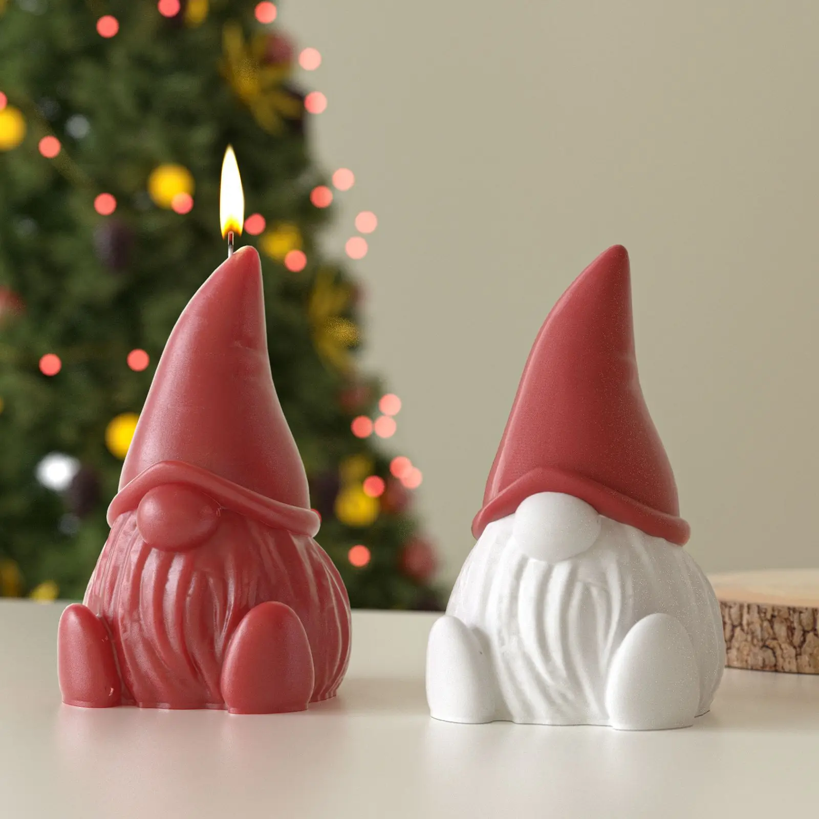 Aromatherapy Plaster Mold Lightweight Faceless Elder Mold Christmas Tree Mold Plaster For Candle Making Diy Crafting Christmas