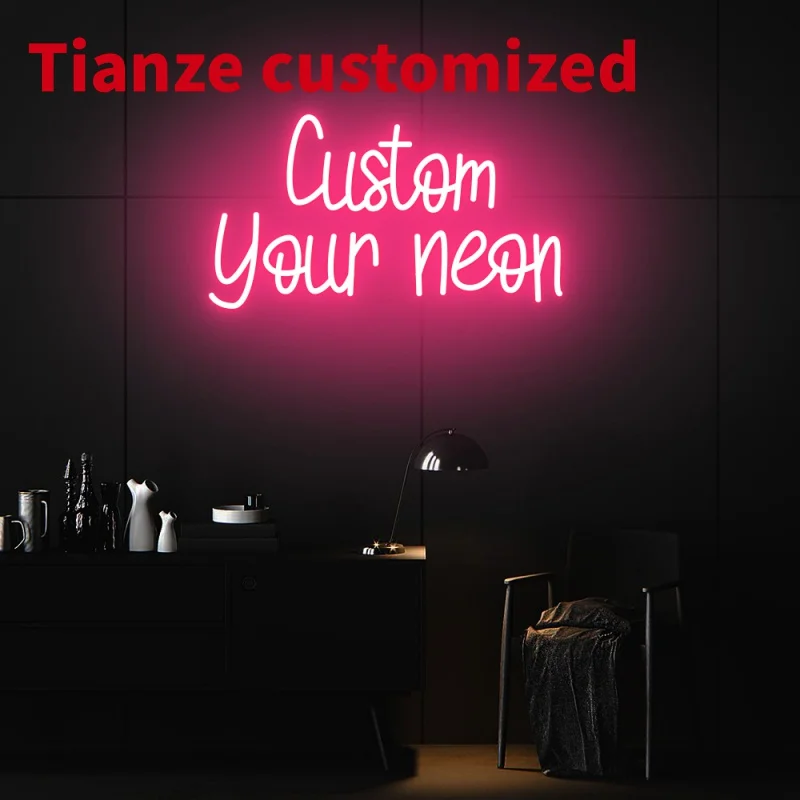 

(Customized) custom LED logo neon sign light custom no MOQ dropshipping neon sign bedroom Party wedding home decor