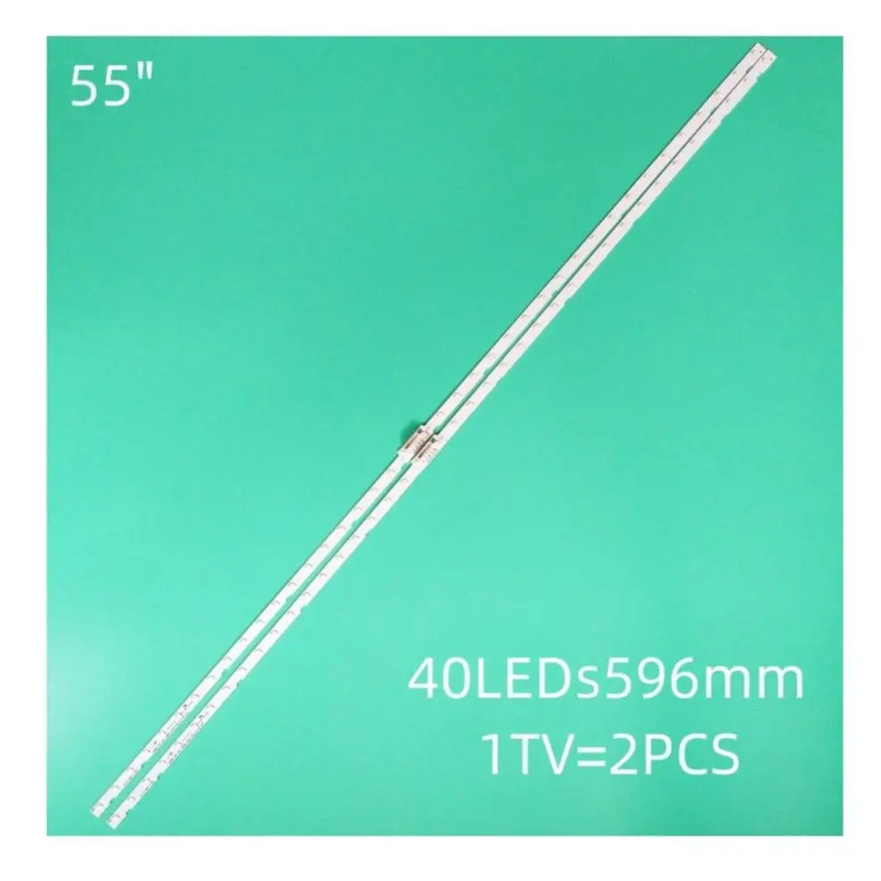 

LED Strip, 2 pcs., for Samsung UE55NU7100, UN55RU7100, UA55NU7200, UA55NU7300, UE55NU7370, UE55NU7455, UE55NU7102, UN55NU7095