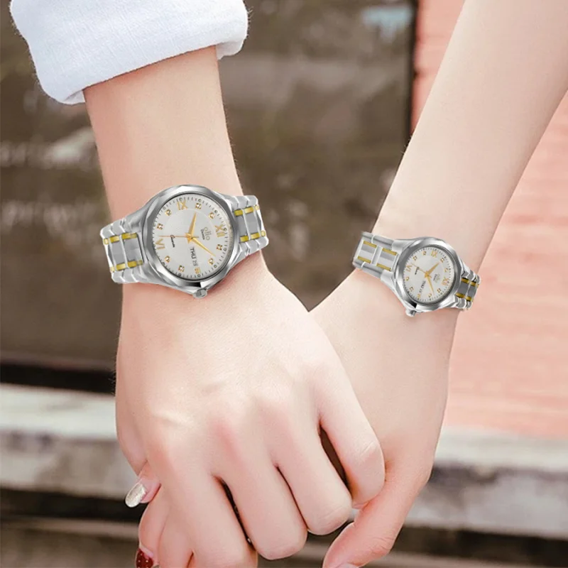 Deasio top brand quartz watches for women luxury elegant display date calendar stainless steel waterproof hand clock wristwatch