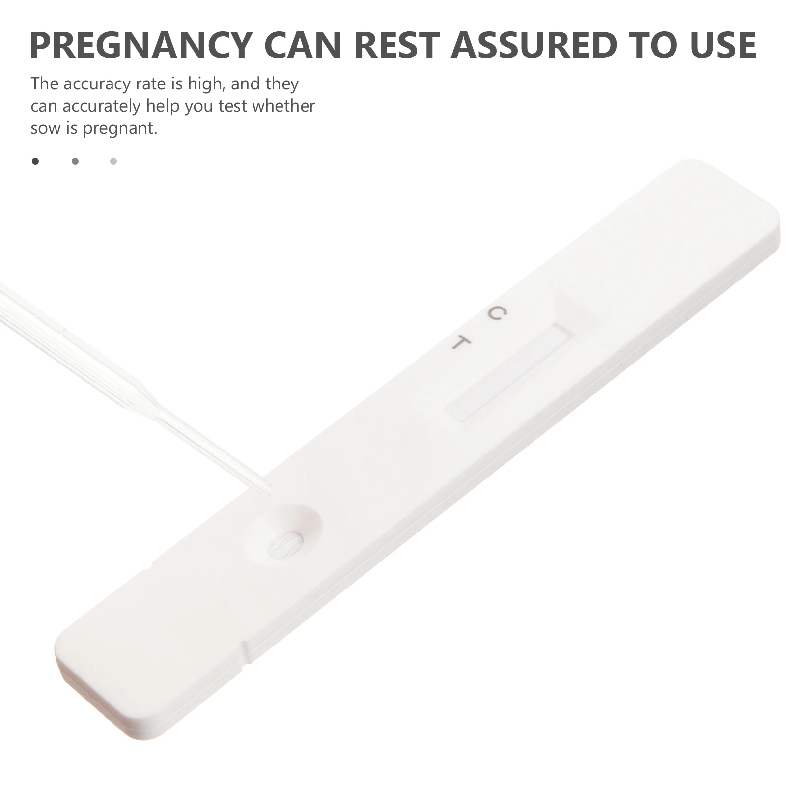 

1 set Pig Pregnancy Test Kit Sow Early Detection Strips High Accuracy Plastic Tubing Farm Home Use Indoor Animal Supplies Sow