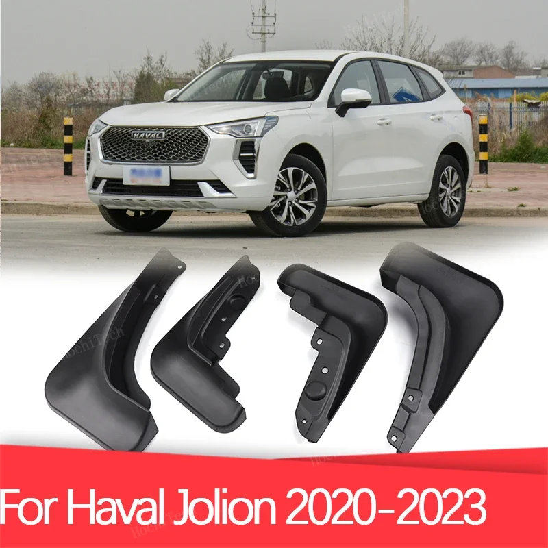 Mud Flaps No Drill Mudguards Winter Splash Guards Front Rear Fender Protector For GWM Haval Jolion 2020-2023 Mudflaps Guards