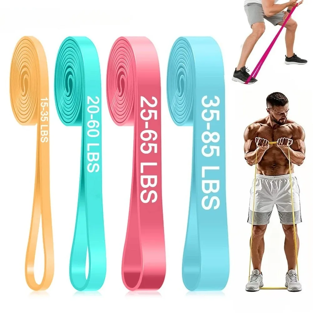 15-85LBS Heavy-Duty High-Elasticity Exercise Band with Accessories Multiple Resistance Levels for Gym,Pilates,Ideal for Beginner