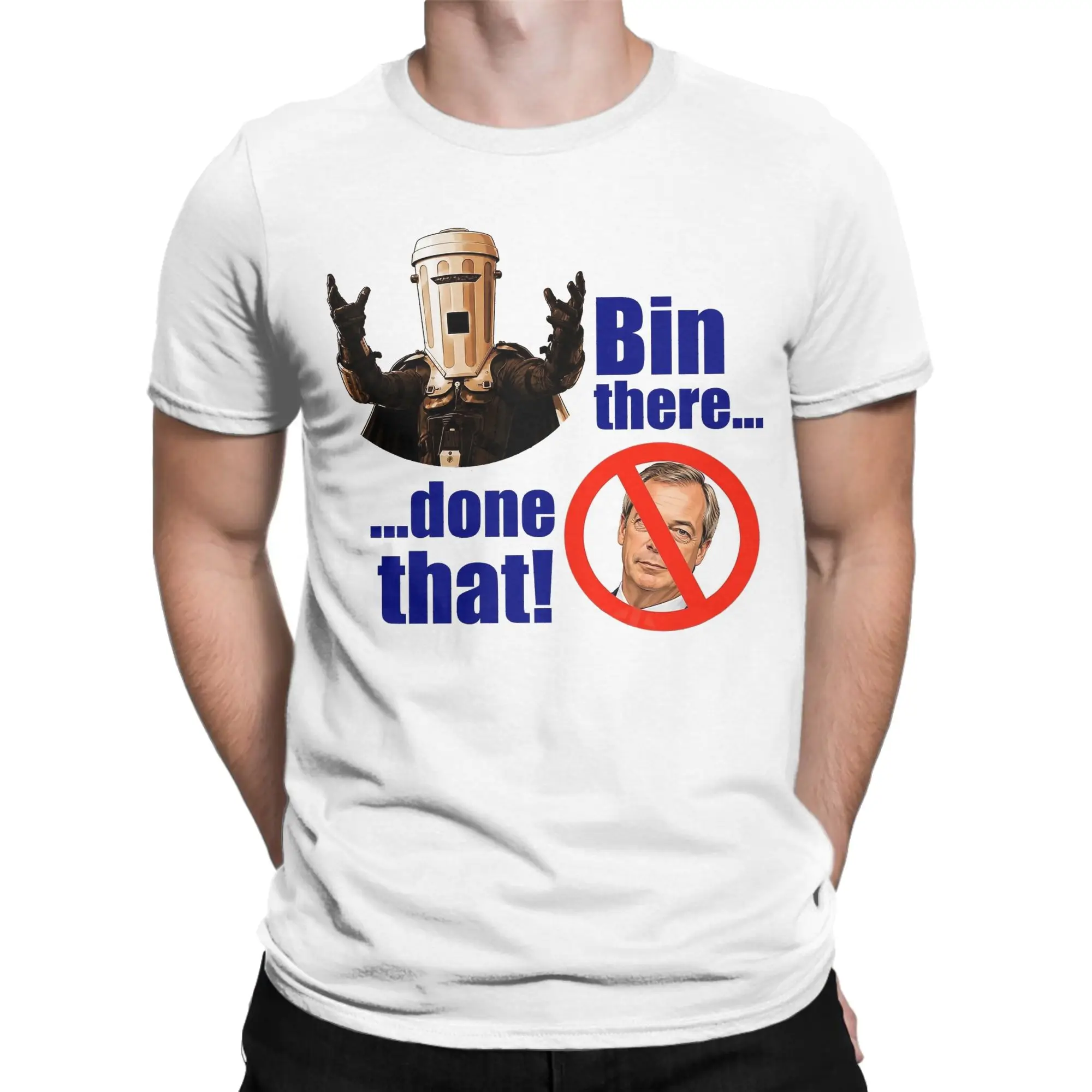 Counts Binfaces Political Humor Men's T Shirt  Novelty Tee Shirt Short Sleeve Round Neck T-Shirts Pure Cotton Plus Size Tops