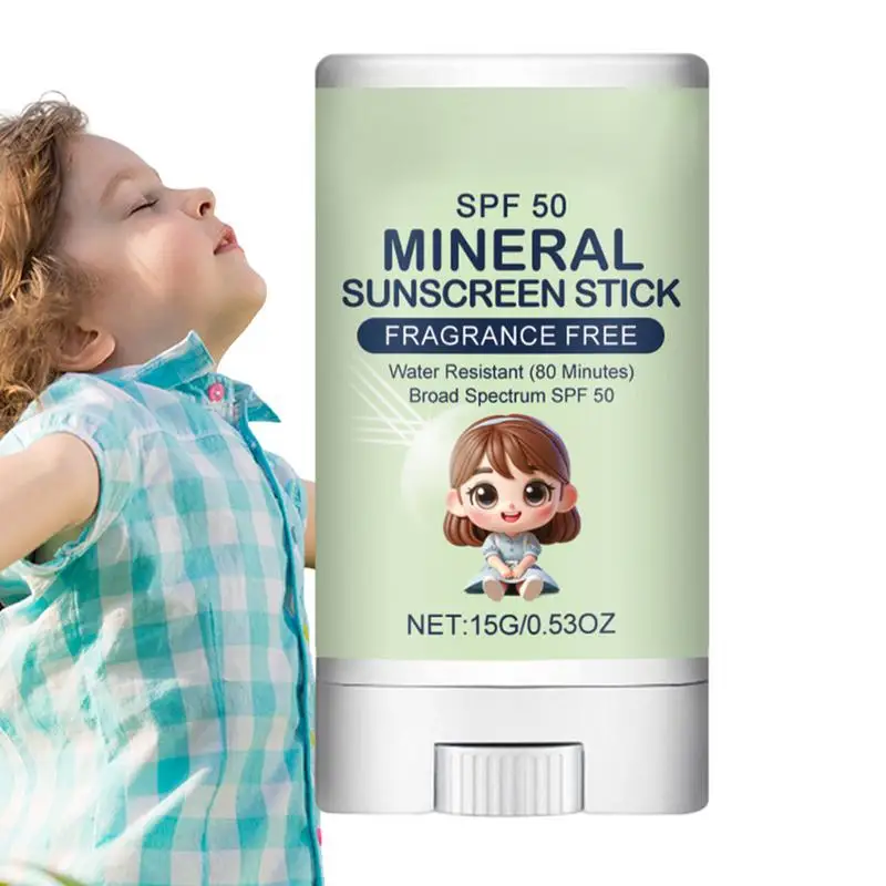 

Kids Sunscreen Stick SPF 50 Kids Sunblock Stick Non-Sticky Sunscreen Bar Moisturizing Sun Screen Stick For Sun Skin Care