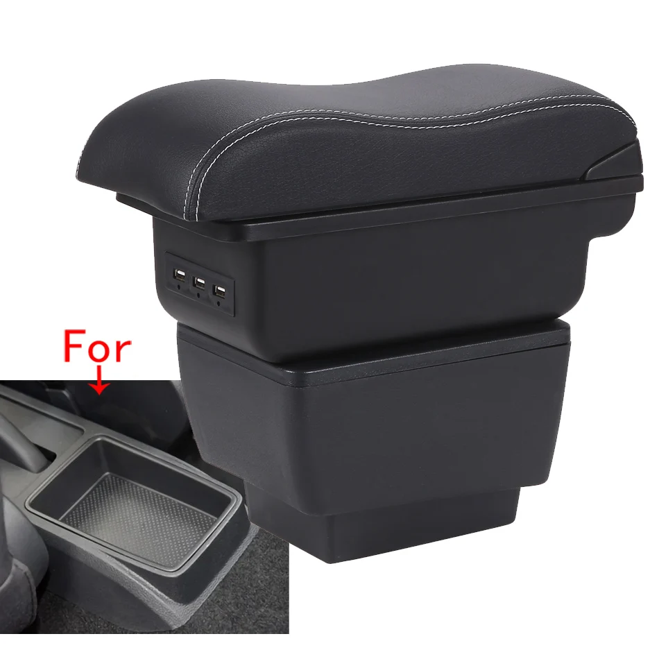 For Skoda Fabia Armrest Box For Skoda Fabia 3 III 2015-2021 Car Armrest Retrofit parts Storage Box Car Accessorie