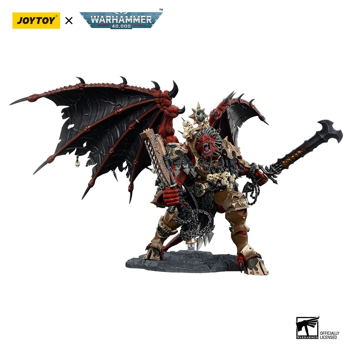 [Précommande] JOYTOY Warhammer 40,000 1/18 figurines World Eaters Angron, Daemon Primarch of Khorne modèle garçon jouet