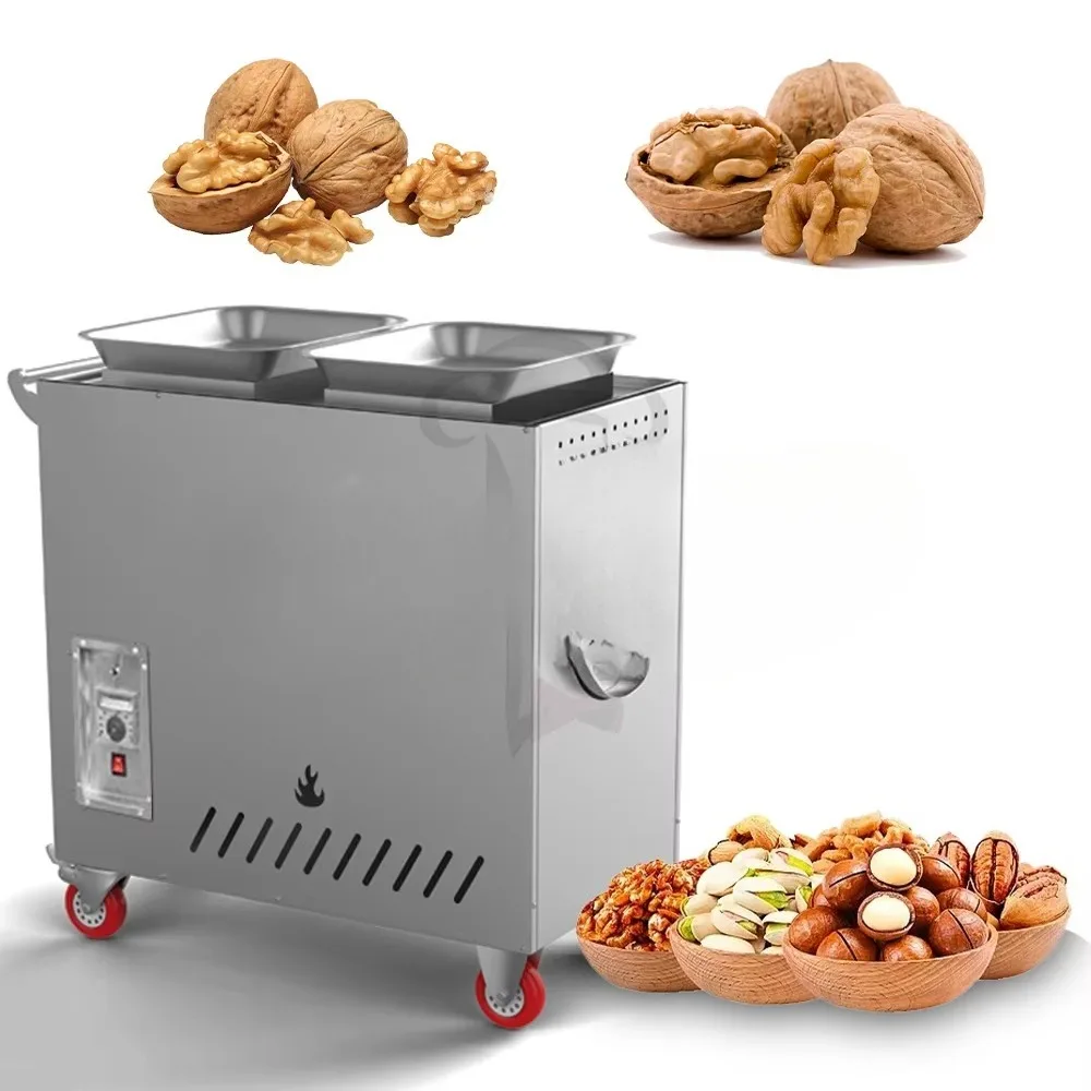 Peanut Roaster Commercial Automatic hine for Roasting Nuts Automatic Cashew Nut Processing hine