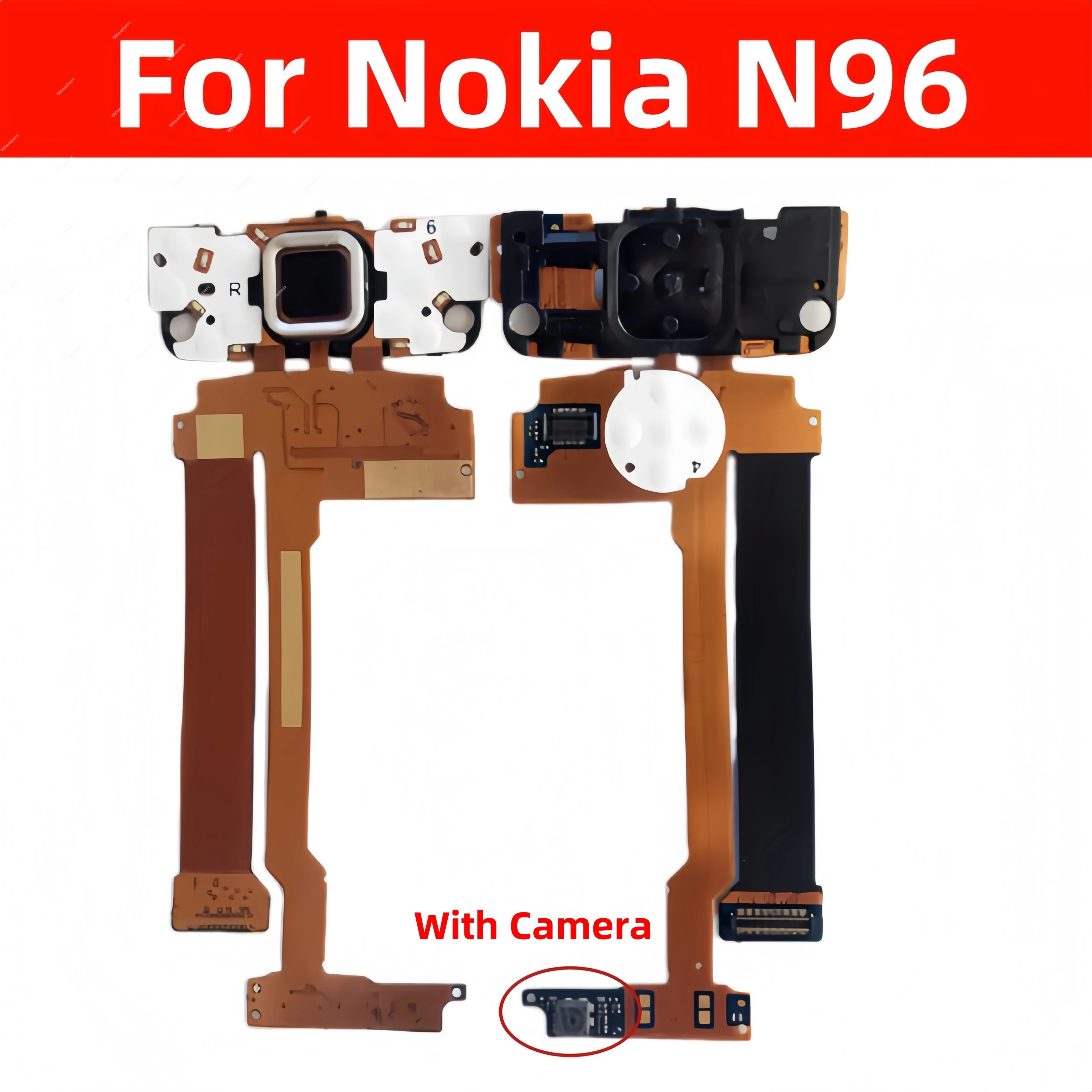 Złącze ekranu LCD Flex Cable Board dla Nokia N95 8GB klawiatura PCB płaska przednia kamera Flex Ribbon dla Nokia N95 części zamienne