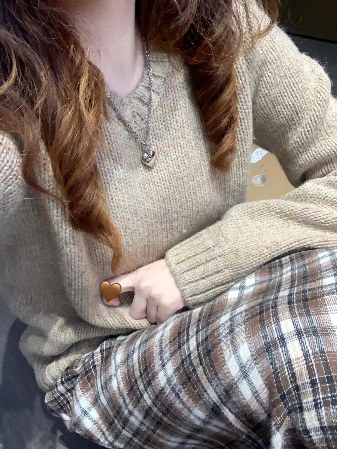 

Новый осенне-зимний вязаный свитер с V-образным вырезом в американском стиле, коричневый, для женщин, ретро, Brandi Girl BM