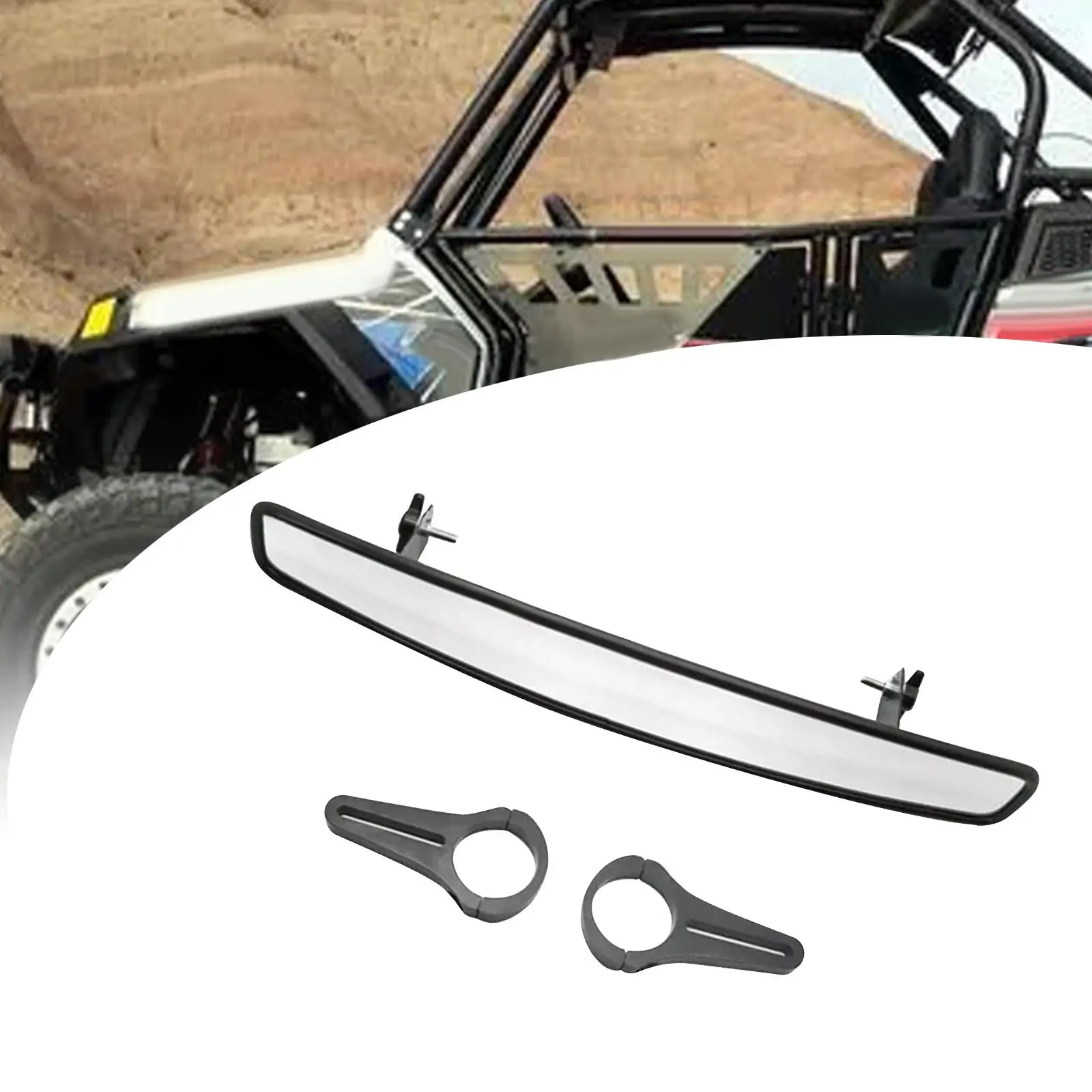 UTV Mirrors Convex Lengthened Widened 15inch 1.75