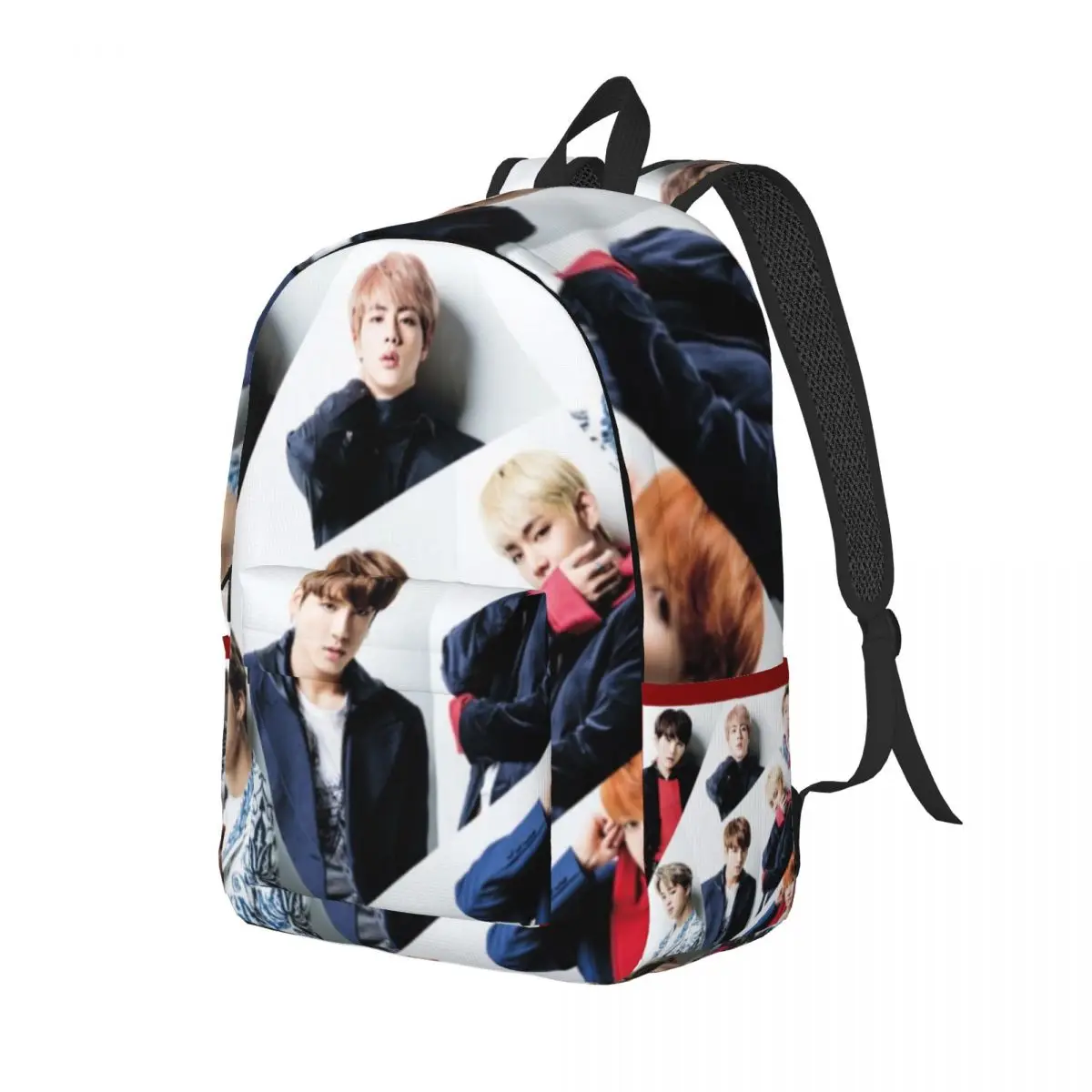 K Pop Music Backpack Youth Group Btfans Fashionable Camping Backpacks Teen Kawaii High School Bags Design Durable Rucksack