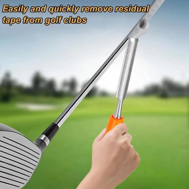 1 ud. Herramienta para quitar cinta de agarre de golf, kit de reparación y reemplazo de agarre de golf, removedor de cinta para reagarrar tacos de golf con varilla de acero