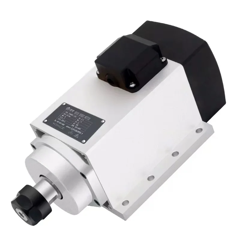 1.5KW 2.2KW 6000rpm Constant Power Spindle Square Flange Air-Cooled Permanent Magnet Motor CNC Milling Machine Drilling Grinding