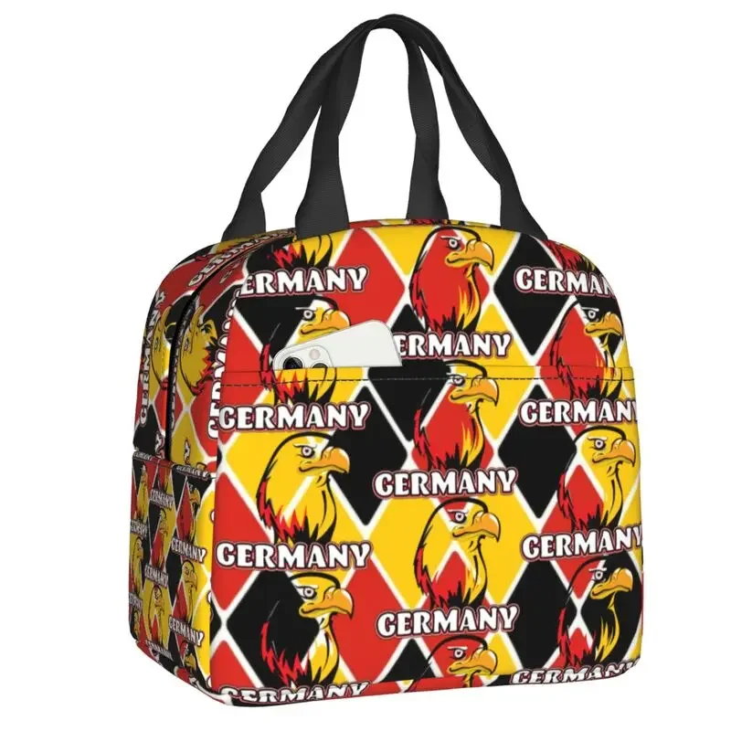 Germany Golden Eagle Insulated Lunch Bags for School Office Animal Waterproof Cooler Thermal Bento Box Women Children