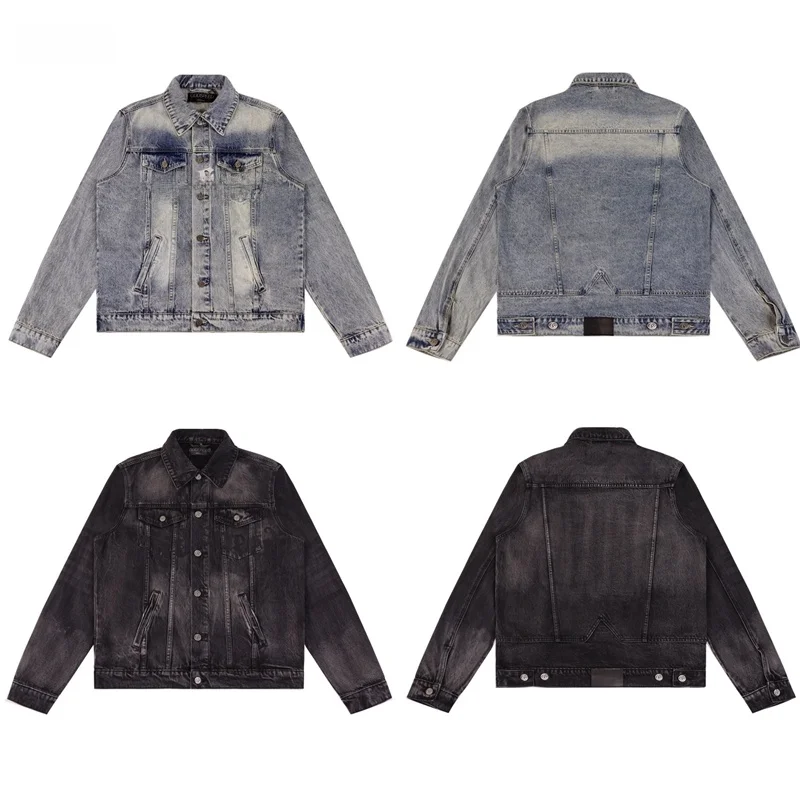 

Джинсовая куртка с завышенной талией в стиле ретро и вышитыми буквами. Повседневная верхняя одежда High Street Sle ex осень-зима от Tagôt