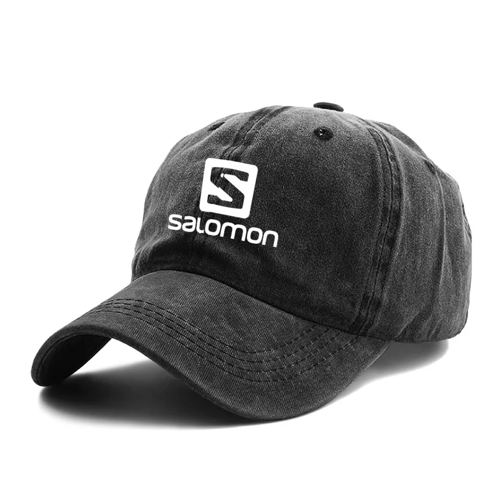 Salomon หมวกเบสบอลสไตล์ยูนิเซ็กส์, หมวกแจ็คเก็ตยีนส์ขาดหมวกกิจกรรมกลางแจ้งลำลองหมวกกันแดด