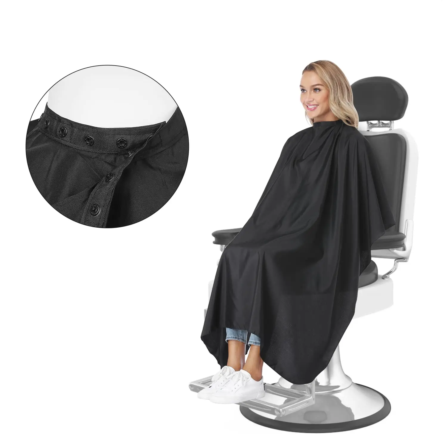

2pcs/set Hairdresser Aprons Haircut Cape Salon Hairdressing Hairdresser Cloth Gown Barber Pattern Waterproof Haircut Capes