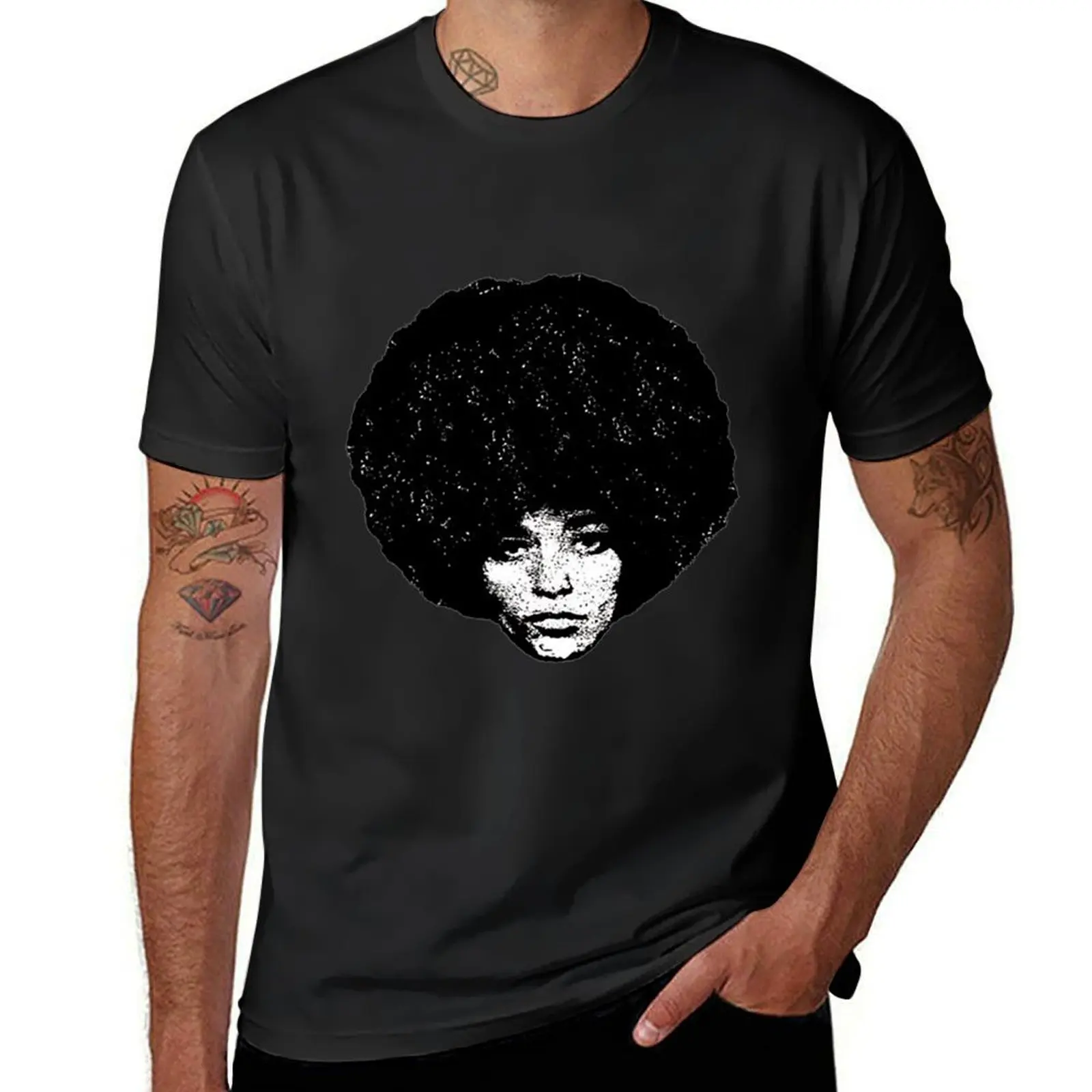 Angela Davis T-Shirt cute tops sports fans customs design your own customs funny t shirts for men