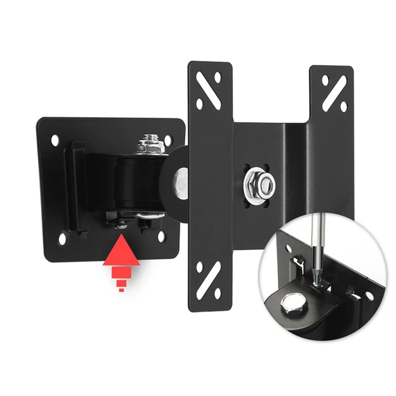 

Universal Wall Mount Stand for 14-27inch LCD LED Screen Height Adjustable Monitor Retractable Wall for VESA TV-F03 HOT