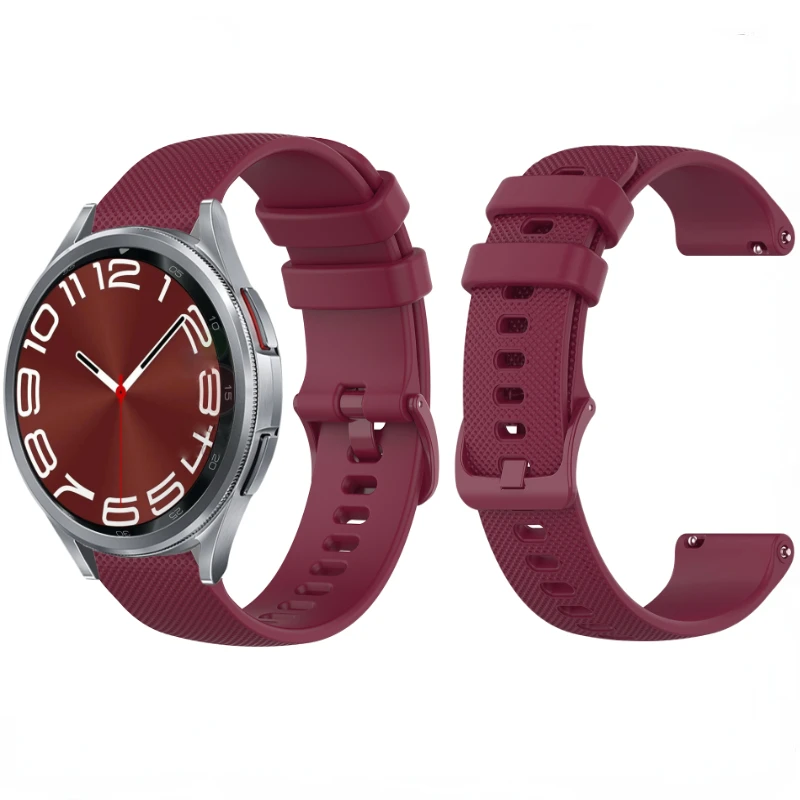 Correa de silicona de 22mm y 20mm para Samsung Galaxy watch 4, 5, 6, Classic Gear S3, pulsera suave y amigable con la piel para Huawei watch 4 GT2/3 Pro