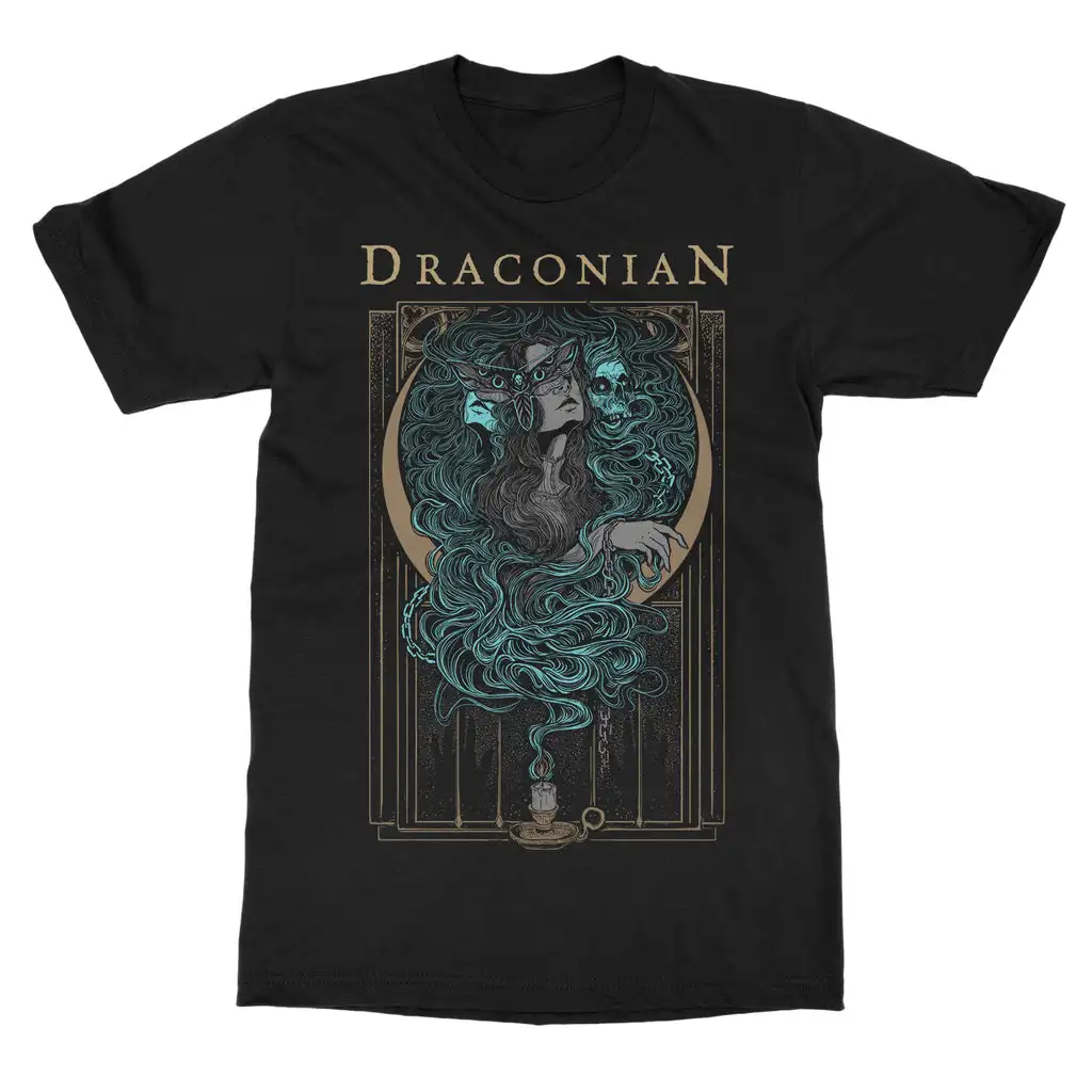 Camiseta de algodón con gráfico de la banda DRACONIAN, camiseta Unisex de manga corta de verano, camiseta de marca a la moda, camisetas informales de lujo Vintage Retro