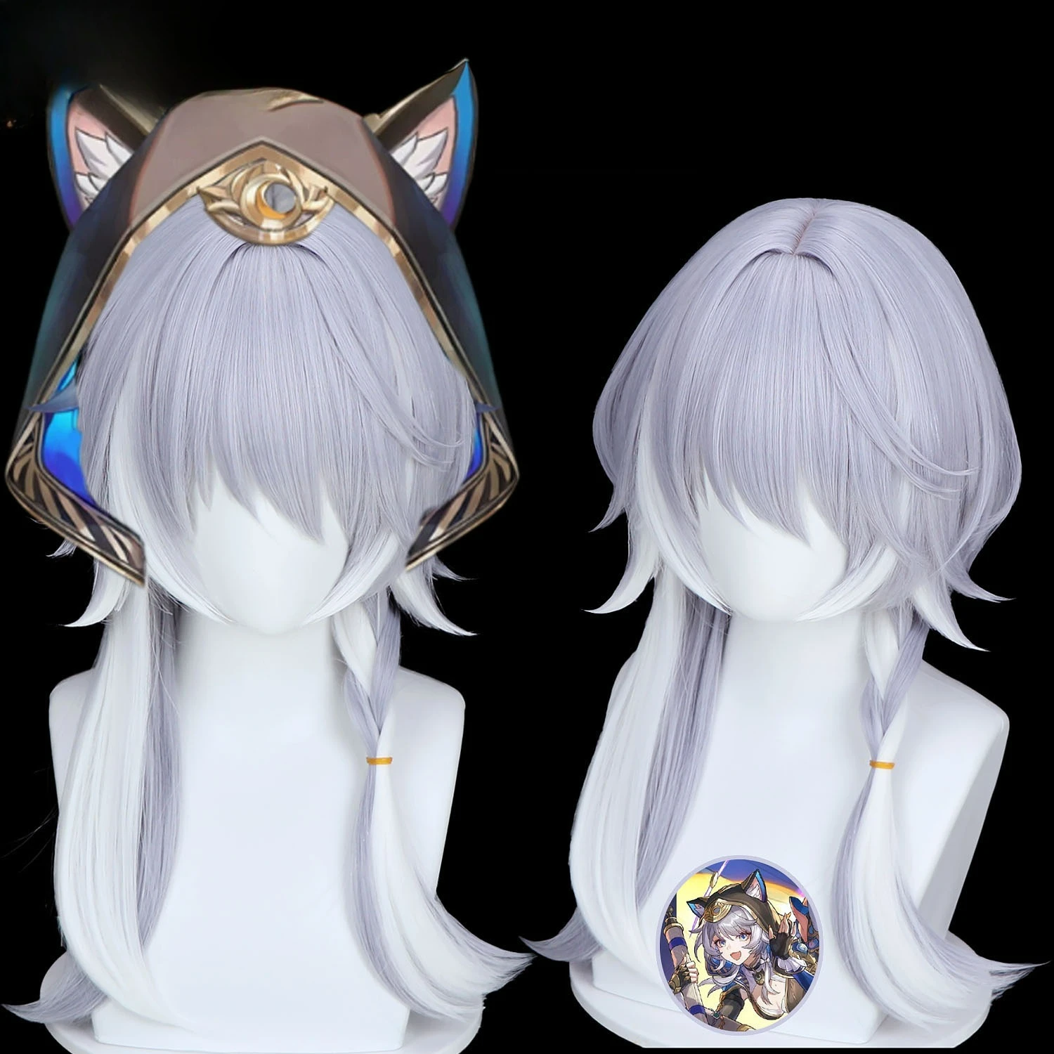 

Cosplay Wigs Hairpiece Honkai Star Rail Cosplay Hair Wigs for Comic Con Coser Costume Theme Party Heat Resistant
