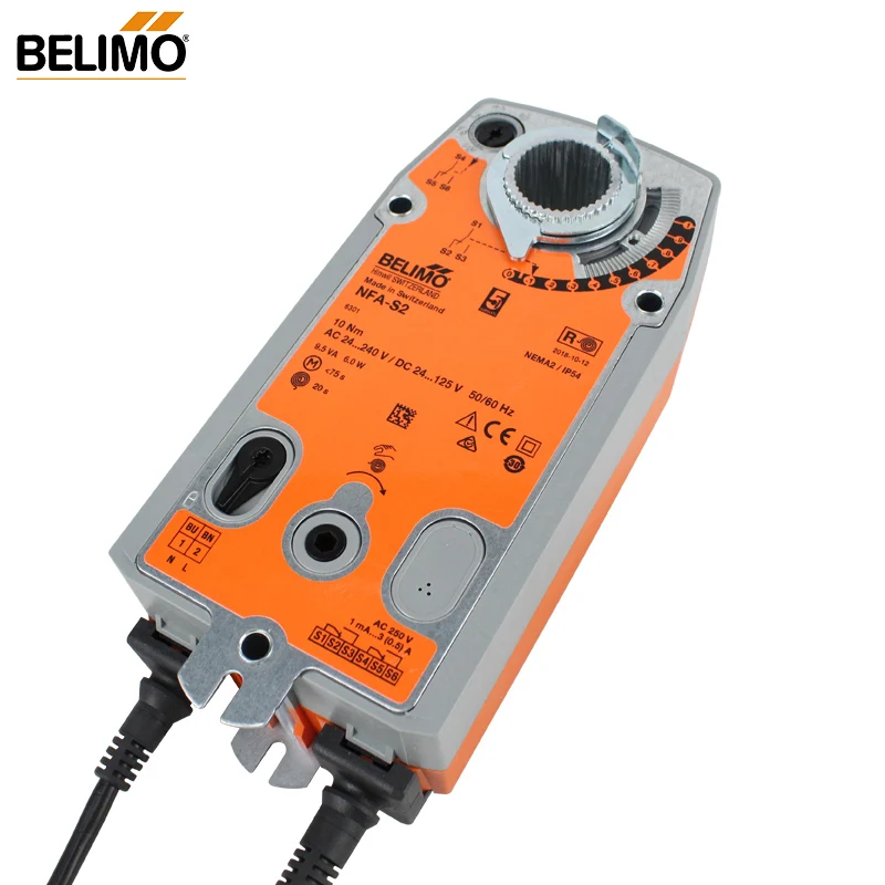 أنظمة التهوية Belimo HAVC 10NM NFA NFA-S2 NF24A-SR AC24V المحرك الدوار آمن من الفشل لضبط المخمدات #4