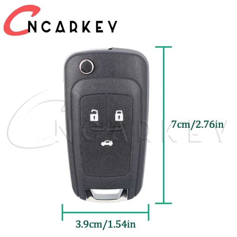 Capa chave do carro 2 3 botões flip dobrável caso chave remota para opel vauxhall corsa astra vectra zafira omega hu100 lâmina sem cortes