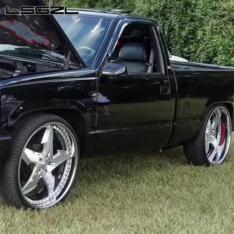 i LSGZL Forged 2-piece 5x114.3 5x130 Custom 5-spokes for C8 Alloy Polish Concave Deep Dish 16-26 Inch Car