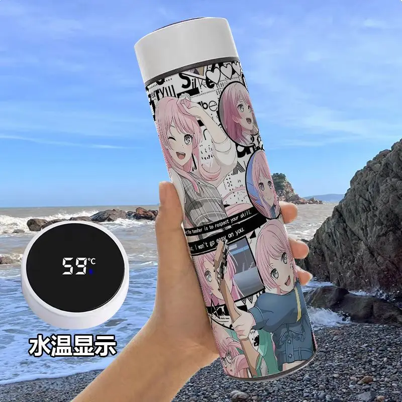 500 مل بانج دريم! كوب مفرغ من It's MyGO على شكل شخصية أنيمي تاكاماتسو توموري أنون تشيهايا ترمس من الفولاذ المقاوم للصدأ كوب حراري محمول