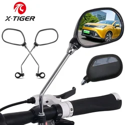 X-TIGER Bike Rear View Mirror Adjustable Wide Angle 360D Rotation Bicycle Handlebar Mirror for Mountain Bike Motorcycle 2 Units