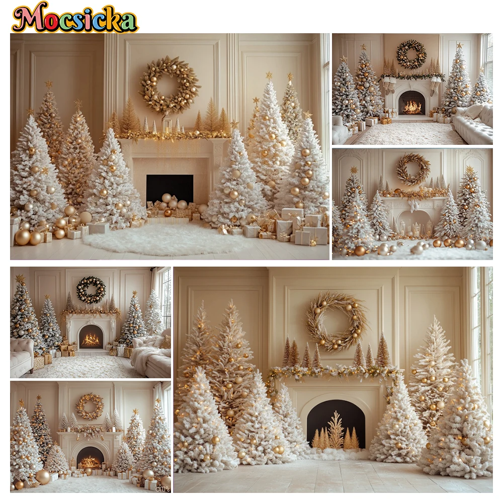 

Mocsicka Winter Christmas Photography Backgrounds Gorgeous Themes Gifts Xmas Tree Holiday Party Adults Photo Backdrops Studio