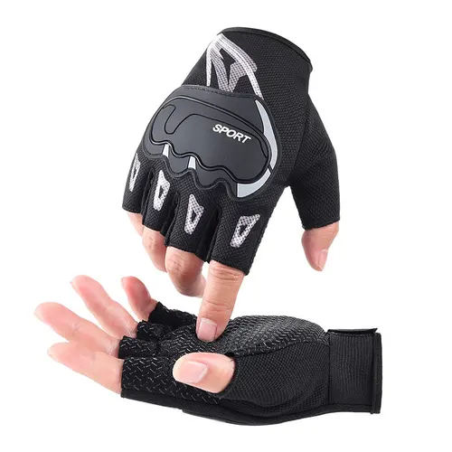 Guantes tácticos para ciclismo al aire libre, guantes transpirables de medio dedo para bicicleta, guantes antideslizantes para hombres y mujeres, guantes de gimnasio a prueba de golpes