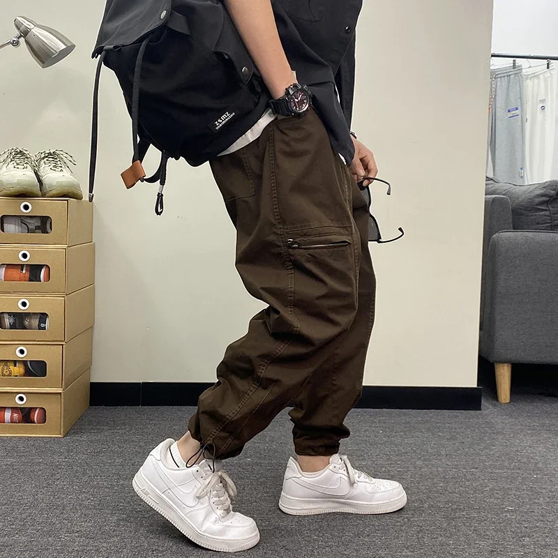 

Spring Autumn Fashion Hip Hop Harem Pants Streetwear Casual Cargo Pants Men Clothing Harajuku Joggers Korean Trendy Trousers