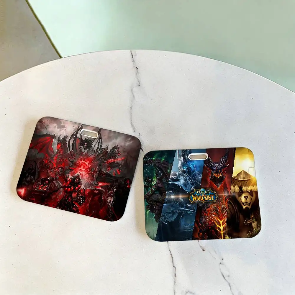 retro game W-World Of W-Warcraft Unisex Work ID Card Holder Lanyard Badge Holders Business Exhibit School Strap Neck Hang