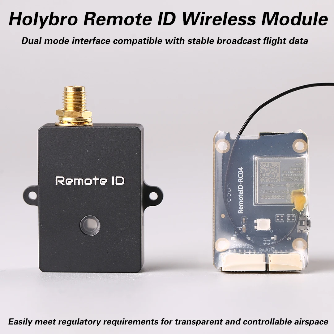 

Holybro Remote ID Module WiFi Bluetooth for PX4 Ardupilot – FAA Compliant MUST HAVE for RC Drone Quadcopter CAN Serial RC Parts