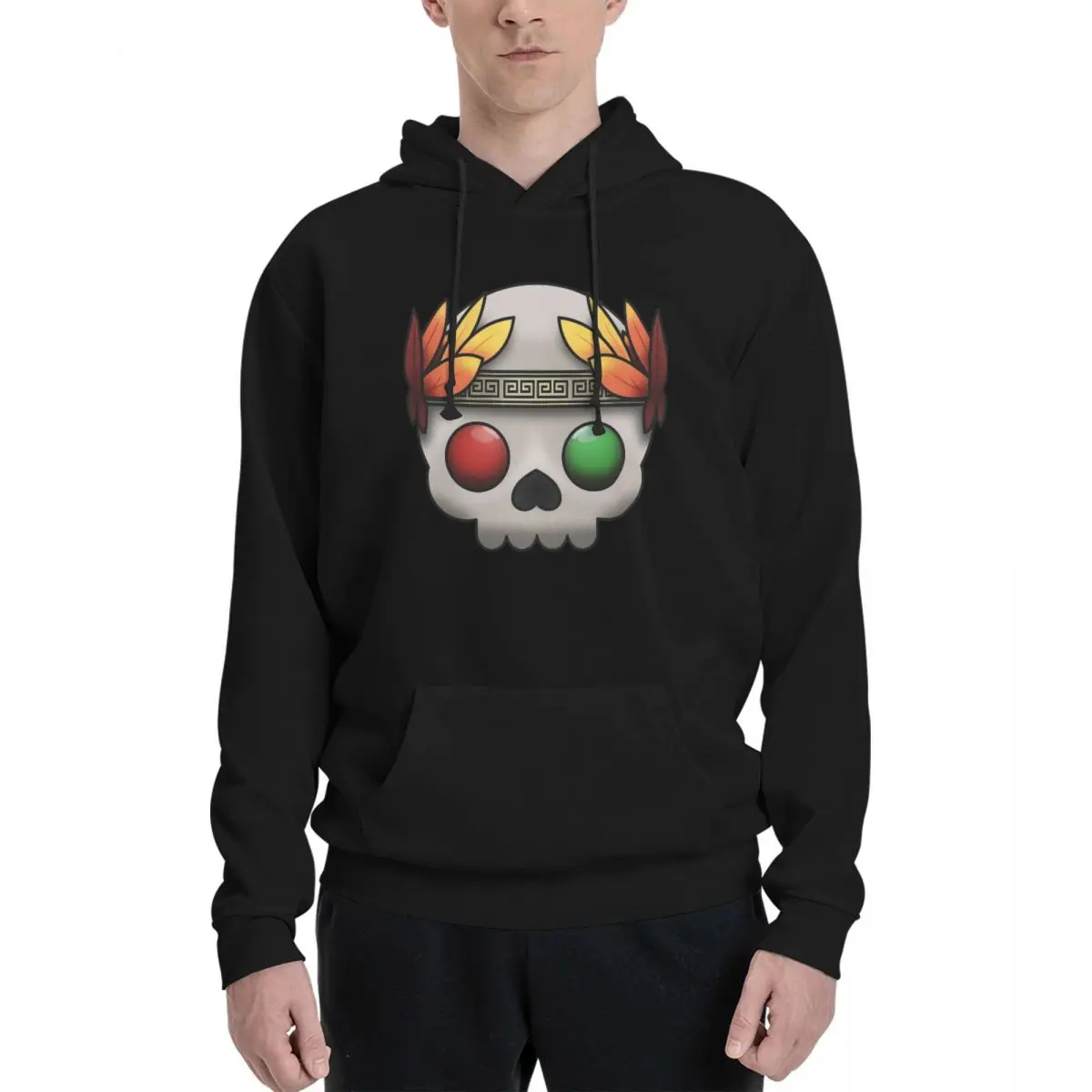 

2024 High Quality Hadesed Zagreused Skull Classic T-Shirt Men's Sweater Suitable for autumn and winter hoodie