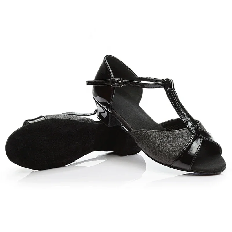 Chaussures de danse de salon pour femmes, chaussures de phtals modernes latines pour filles, sandales de pratique de salsa et de tango