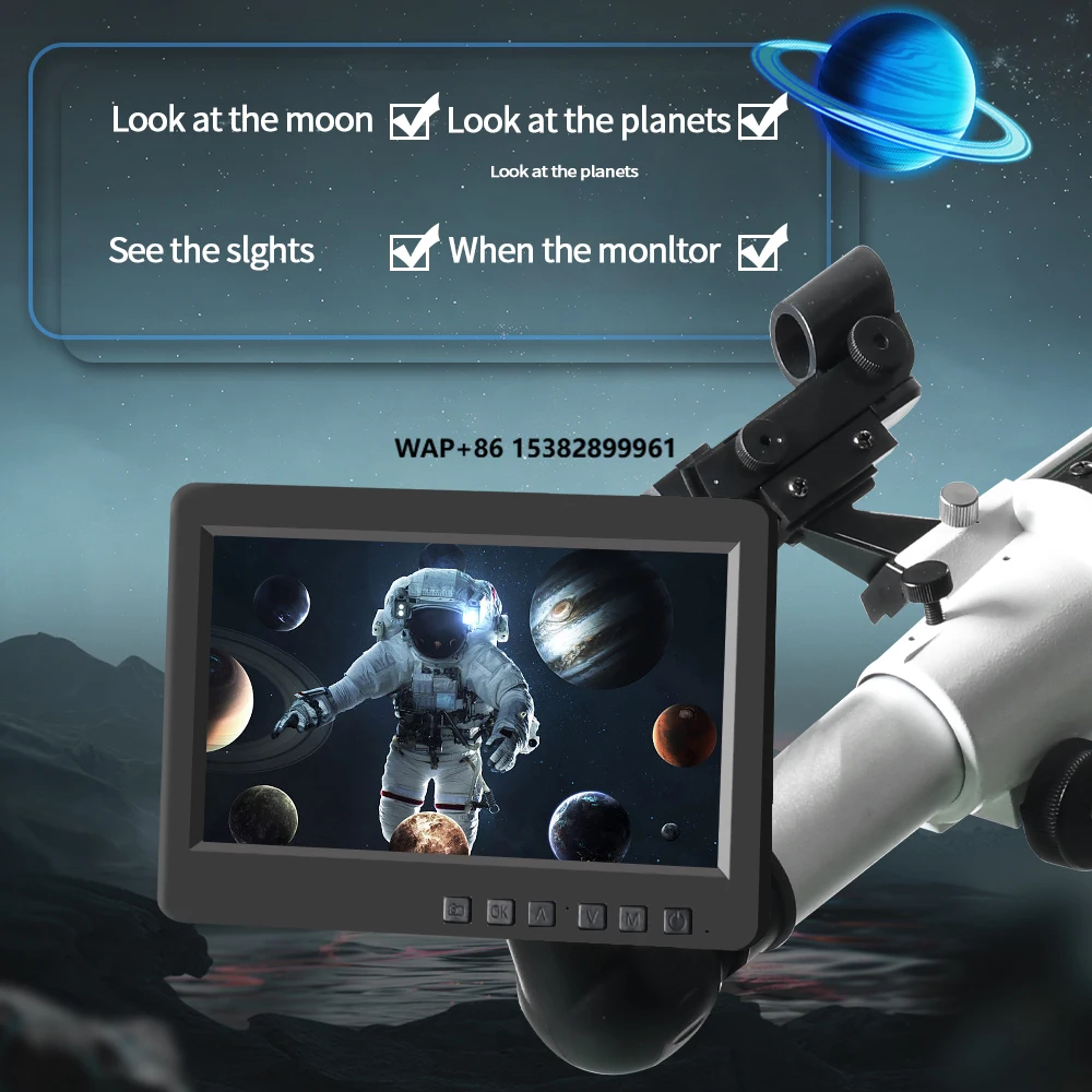 

7 Inch Astronomical Telescope Electronic Eyepiece Recorder Stargazing Mirror 1.25" Professional Planetary HD Astronomy