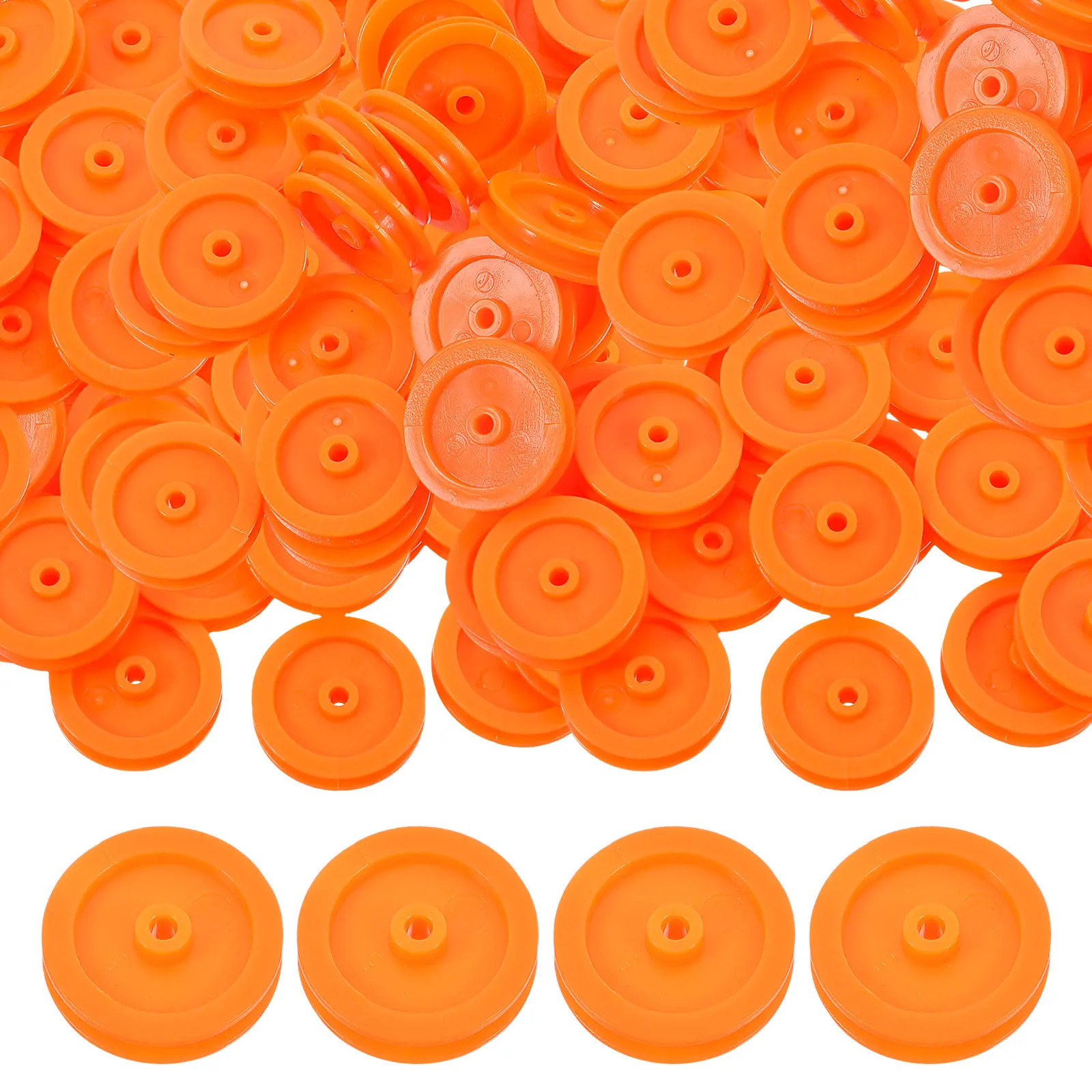 

100pcs Plastic Belt Pulley 1.95Mm Hole Small Wheel For Rc Car Plane Diy Accessories Pulley Gears Kids Science Craft Wheels Motor